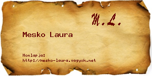 Mesko Laura névjegykártya